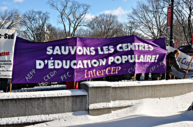 Manifestation à Québec