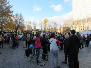 Manifestation au centre-ville